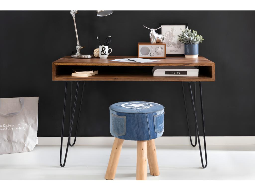 Desk - Brown, W 43.3 x D 23.6 x H 29.9 in