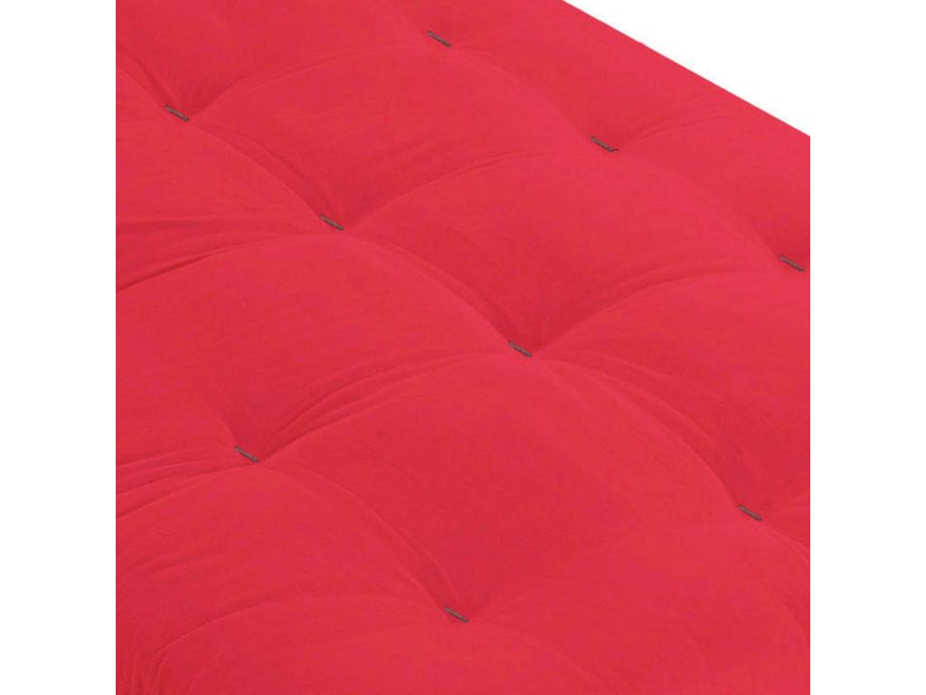 Latex Mattress - Red, W 78.7 x D 78.7 x H 5.1 in