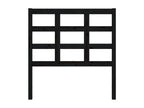 Bed - Black Wood, W 37.6 x D 1.6 x H 39.4 in
