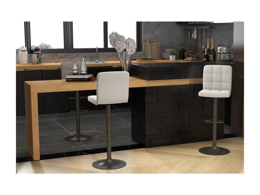 Home Item - Beige Polyester Fabric, W 16.5 x D 19.7 x H 36.6 in