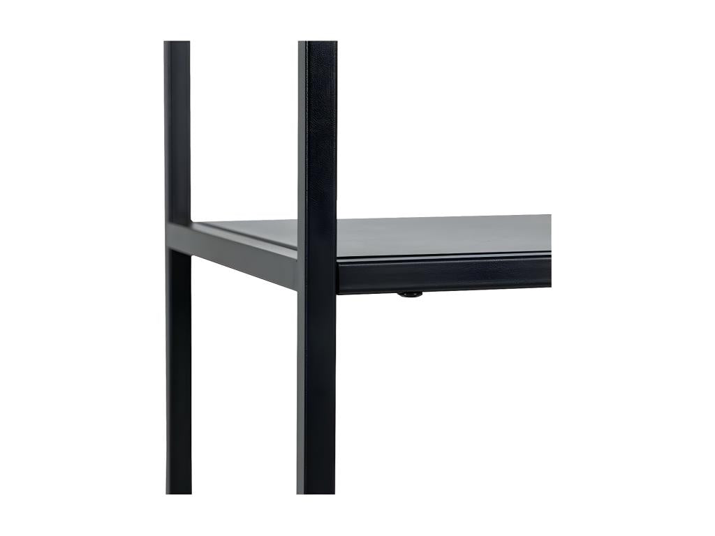 Shelf - Black Metal, W 35.4 x D 11.8 x H 74 in