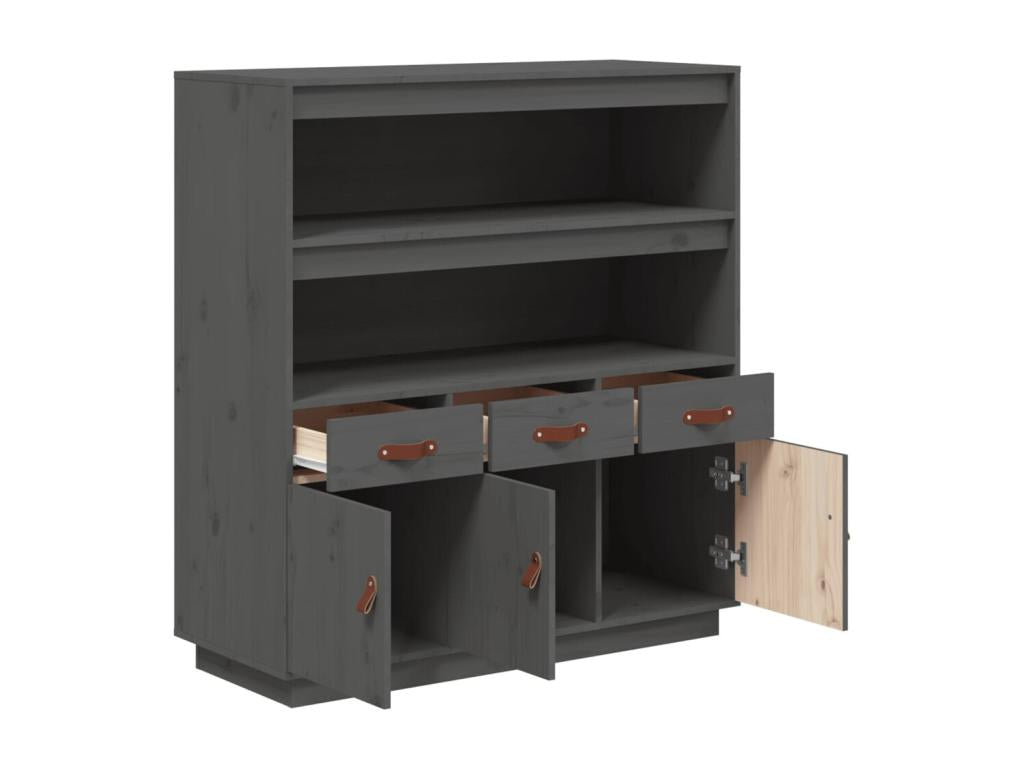 Sideboard - Gray Wood, W 39.4 x D 15.7 x H 42.7 in