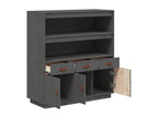 Sideboard - Gray Wood, W 39.4 x D 15.7 x H 42.7 in