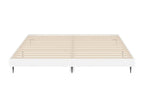 Bed - White Wood, W 79.9 x D 79.9 x H 7.9 in