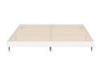 Bed - White Wood, W 79.9 x D 79.9 x H 7.9 in