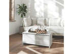Coffee Table - Gray Engineered Wood, W 35.4 x D 19.7 x H 16.3 in