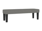Bed Frame with Mattress - Gray Polyester Fabric, W 76 x D 56.7 x H 50.4 in