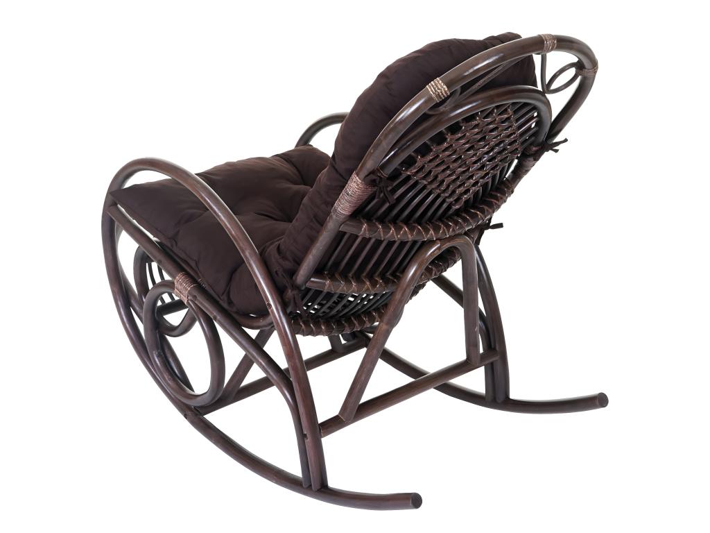 Armchair - Brown Wood, W 22.8 x D 54.7 x H 43.3 in