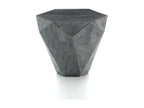 Coffee Table - Gray Solid Surface, W 23.6 x D 23.6 x H 19.7 in