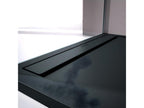 Shower Tray - Black Resin, W 55.1 x D 31.5 x H 1.2 in