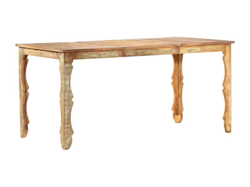 Table - Brown Wood, W 63 x D 31.5 x H 29.9 in