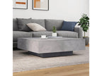 Coffee Table - Light Gray Wood, W 39.4 x D 39.4 x H 0 in