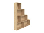 Bookcase - Brown Wood, W 61 x D 9.4 x H 63 in