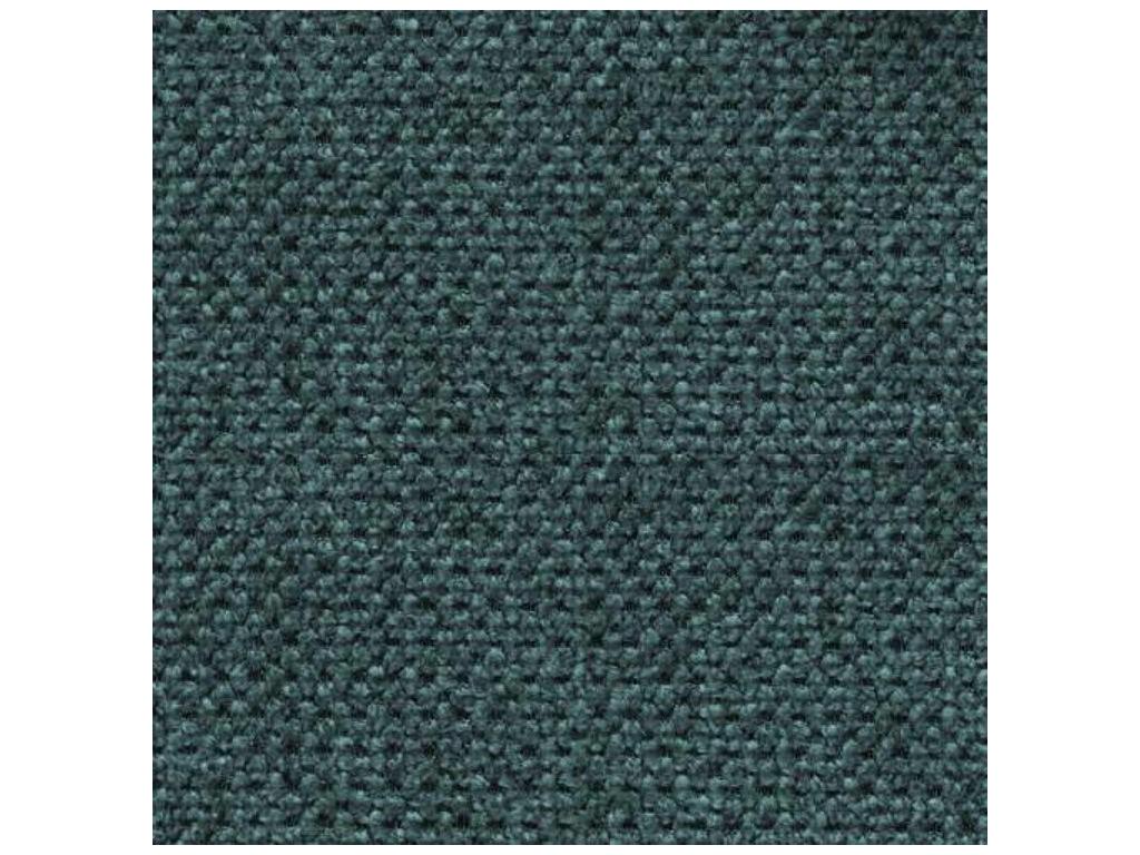 Bed - Blue Polyester Fabric, Pine Wood, W 102.4 x D 71.7 x H 35.4 in