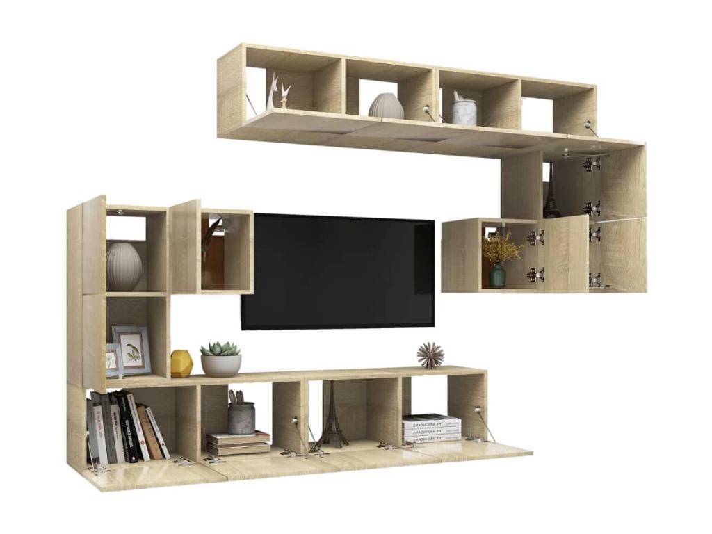 Wardrobe - Brown Wood, W 31.5 x D 11.8 x H 11.8 in