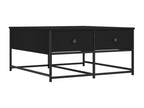Coffee Table - Black Wood, W 31.5 x D 20.3 x H 0 in