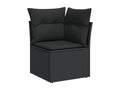 11-Piece Outdoor Patio Set with Cushions - Gray Resin, W 32.7 x D 24.4 x H 27.2 in