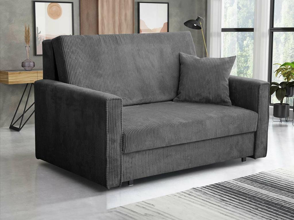 Bed - Gray Engineered Wood, W 52.4 x D 38.6 x H 33.5 in