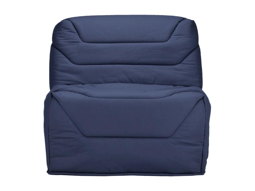 Mattress - Black Polyester Fabric, W 36.6 x D 38.2 x H 35 in