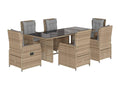 Set of 7 Home Items - Gray Resin, W 24.4 x D 27.2 x H 24.4 in