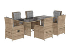 Set of 7 Home Items - Gray Resin, W 24.4 x D 27.2 x H 24.4 in