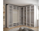 Home Item - Gray Engineered Wood, W 91.3 x D 18.5 x H 93.2 in