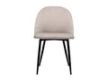 Set of 2 Chairs - Brown Fabric, W 20.1 x D 22.8 x H 32.3 in
