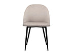 Set of 2 Chairs - Brown Fabric, W 20.1 x D 22.8 x H 32.3 in