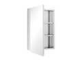 Wardrobe - Gray Stainless Steel, W 15.4 x D 4.7 x H 23.6 in