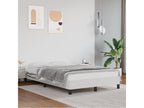Bed - White Faux Leather, W 79.9 x D 48.4 x H 9.8 in