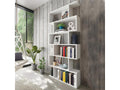 Bookcase - White Engineered Wood, W 31.5 x D 9.8 x H 74.8 in