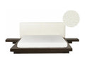 Bed - Natural Engineered Wood, W 121.3 x D 90.2 x H 33.9 in