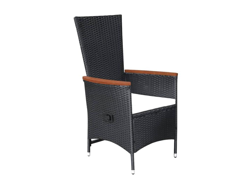 Set of 7 Home Items - Gray Rattan, W 27.6 x D 24.4 x H 27.2 in