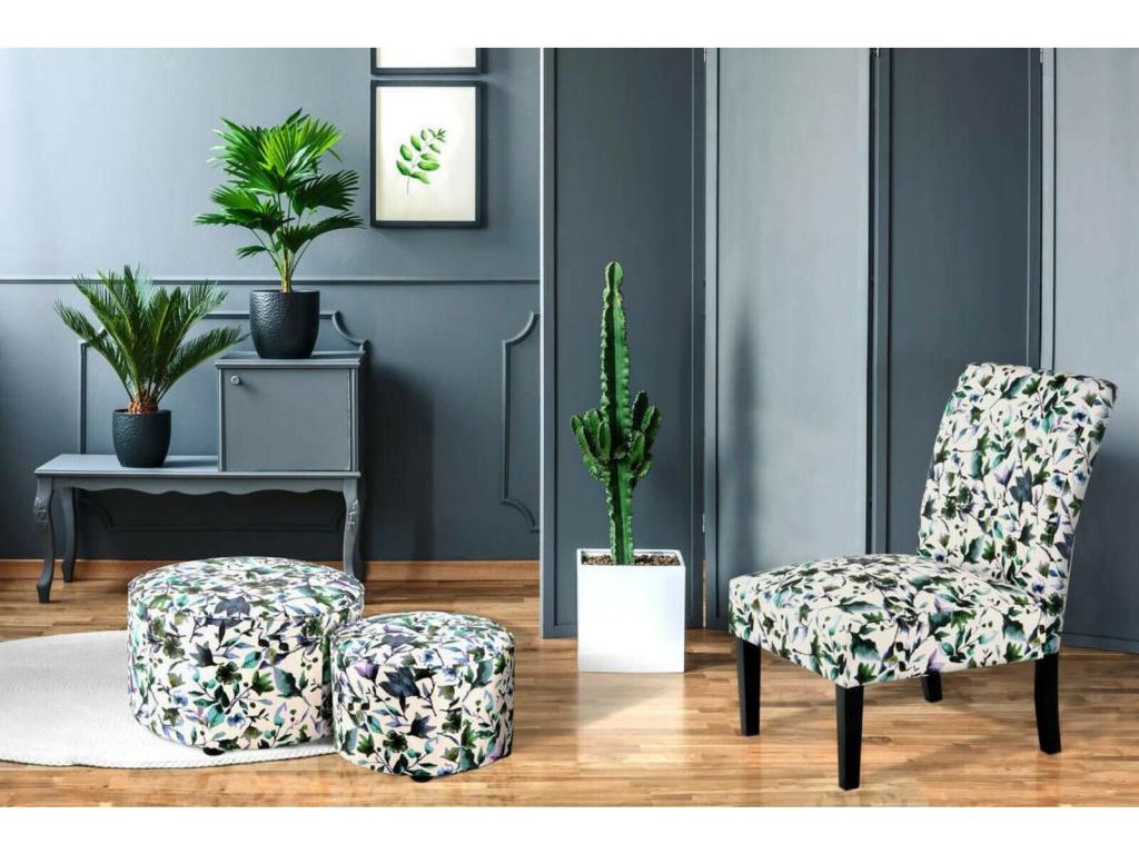 Set of 2 Home Items - White Polyester Fabric, W 22.8 x D 22.8 x H 14.2 in