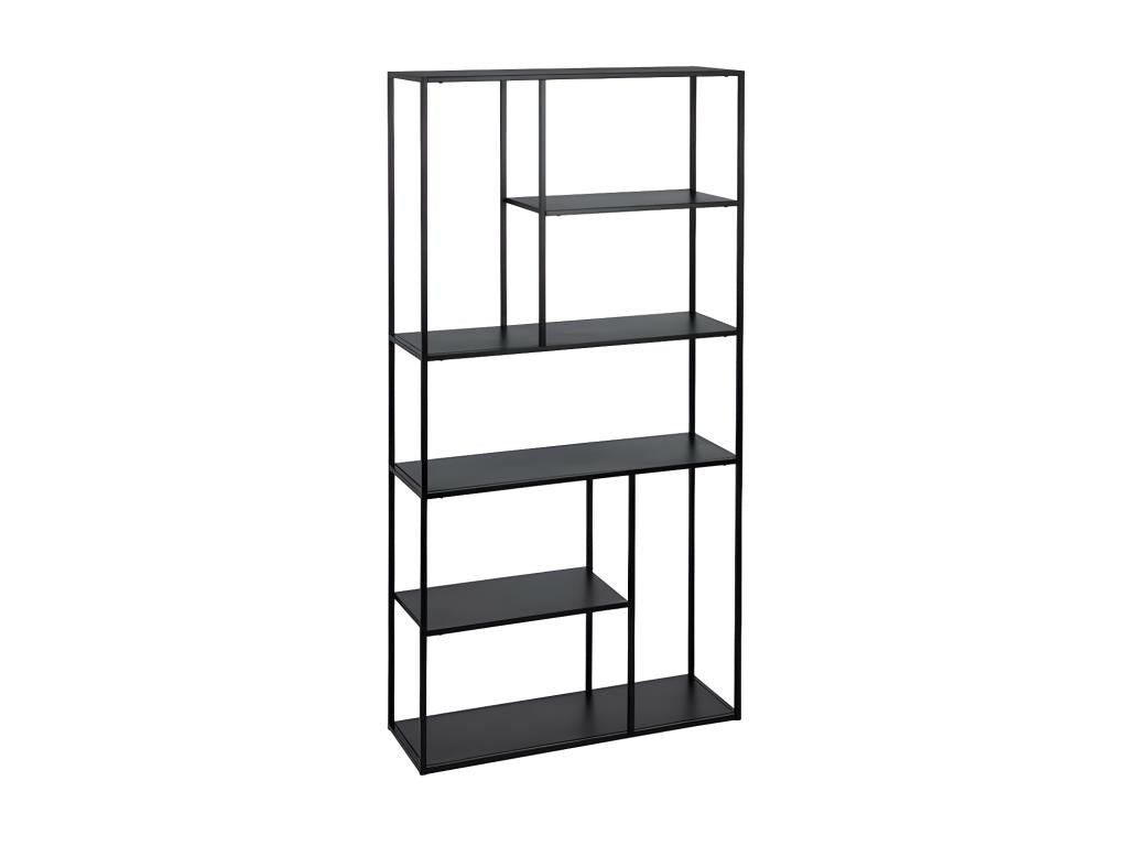 Shelf - Black Metal, W 35.4 x D 11.8 x H 74 in