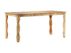 Table - Brown Wood, W 63 x D 31.5 x H 29.9 in