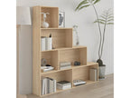 Bookcase - Brown Wood, W 61 x D 9.4 x H 63 in