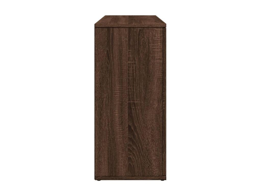 Sideboard - Brown Wood, W 35.6 x D 11.6 x H 25.6 in