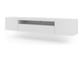 TV Stand - White Composite, W 78.7 x D 14.6 x H 16.5 in
