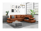 Sofa - Terracotta Velvet, W 105.1 x D 78.7 x H 35.4 in