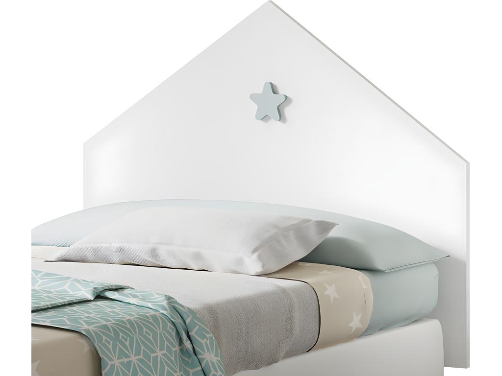Bed - White, W 39.4 x D 0.4 x H 31.5 in