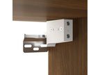 Set of 6 Cabinets - Brown Wood, W 31.5 x D 11.8 x H 11.8 in