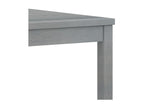 5-Piece Outdoor Patio Set - Gray Resin, W 24.4 x D 25.6 x H 36.2 in