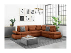 Sofa - Terracotta Velvet, W 105.1 x D 78.7 x H 35.4 in