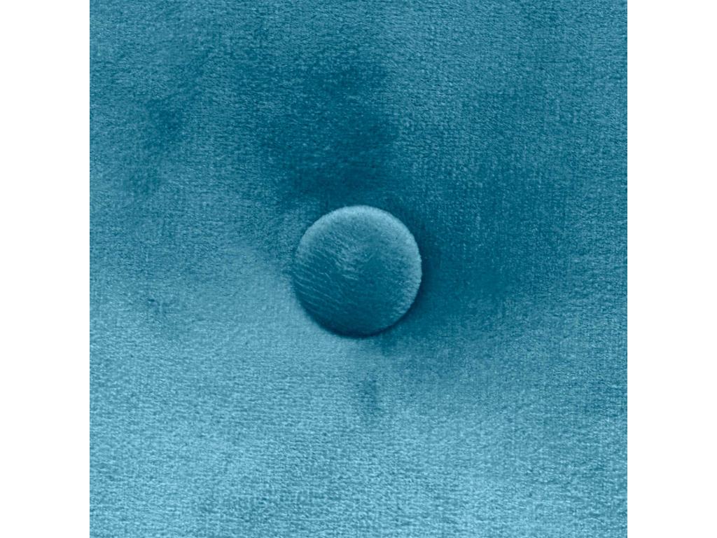 Bed - Blue Velvet, W 59.1 x D 3.1 x H 45.3 in