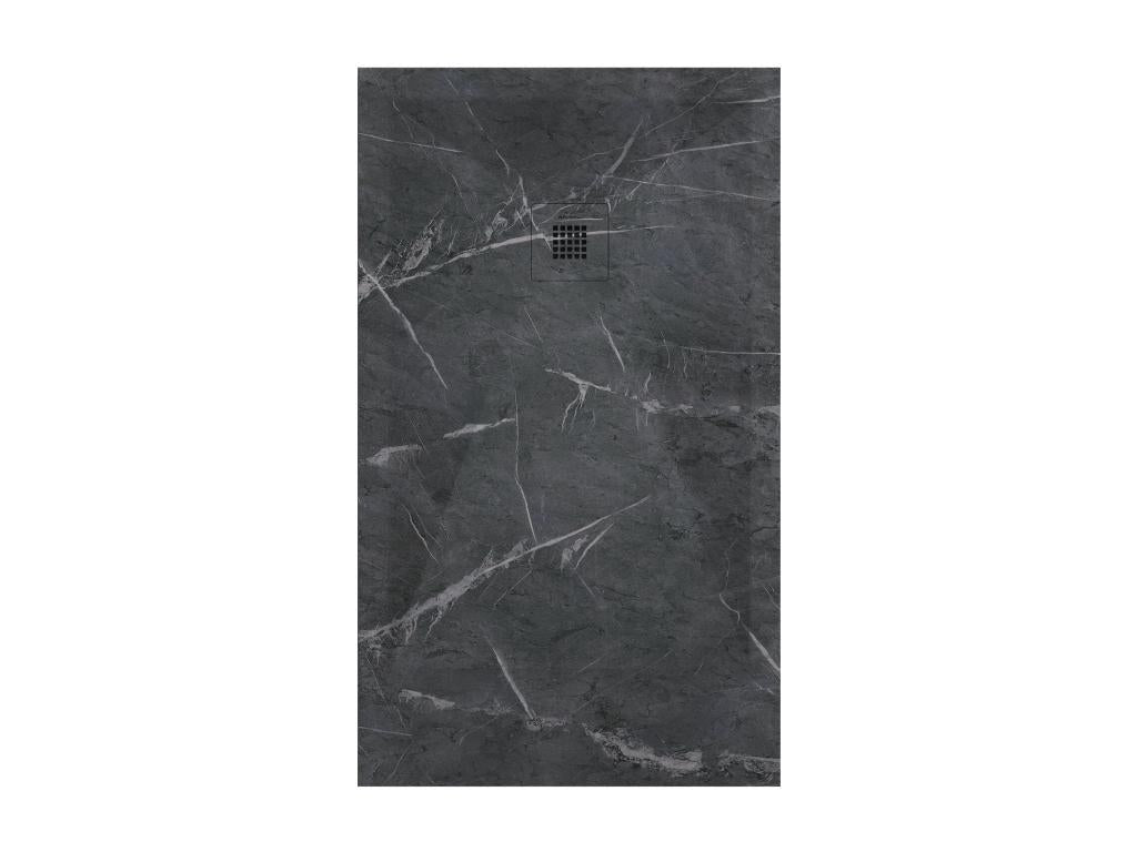 Shower Tray - Multicolore Resin, W 82.7 x D 27.6 x H 1.2 in