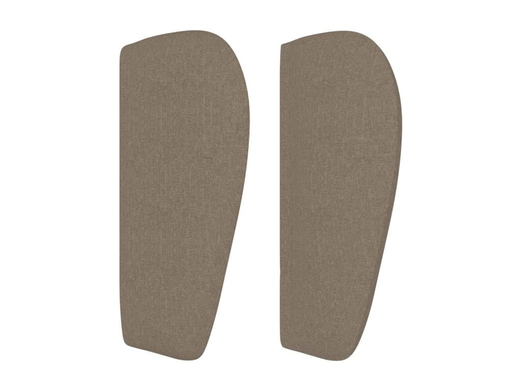 Bed - Taupe Polyester Fabric, W 72 x D 9.1 x H 34.6 in