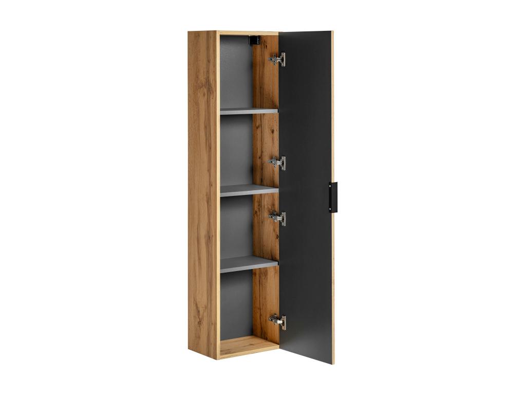 Wardrobe - Natural Engineered Wood, W 13.8 x D 9.8 x H 55.1 in