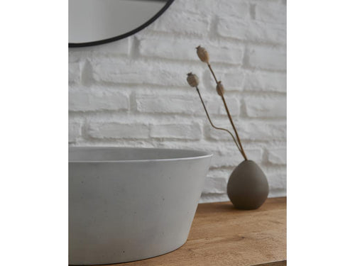 Bathroom Faucet - Gray, W 15.7 x D 15.7 x H 5.9 in