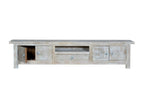 TV Stand - White Manguier, W 90.6 x D 19.7 x H 17.3 in